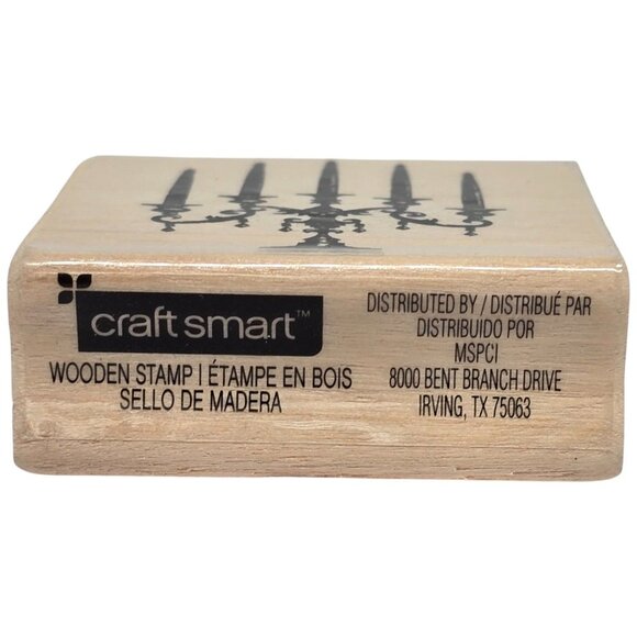 Candelabra Rubber Wood Stamp By Craft Smart - Picture 3 of 3